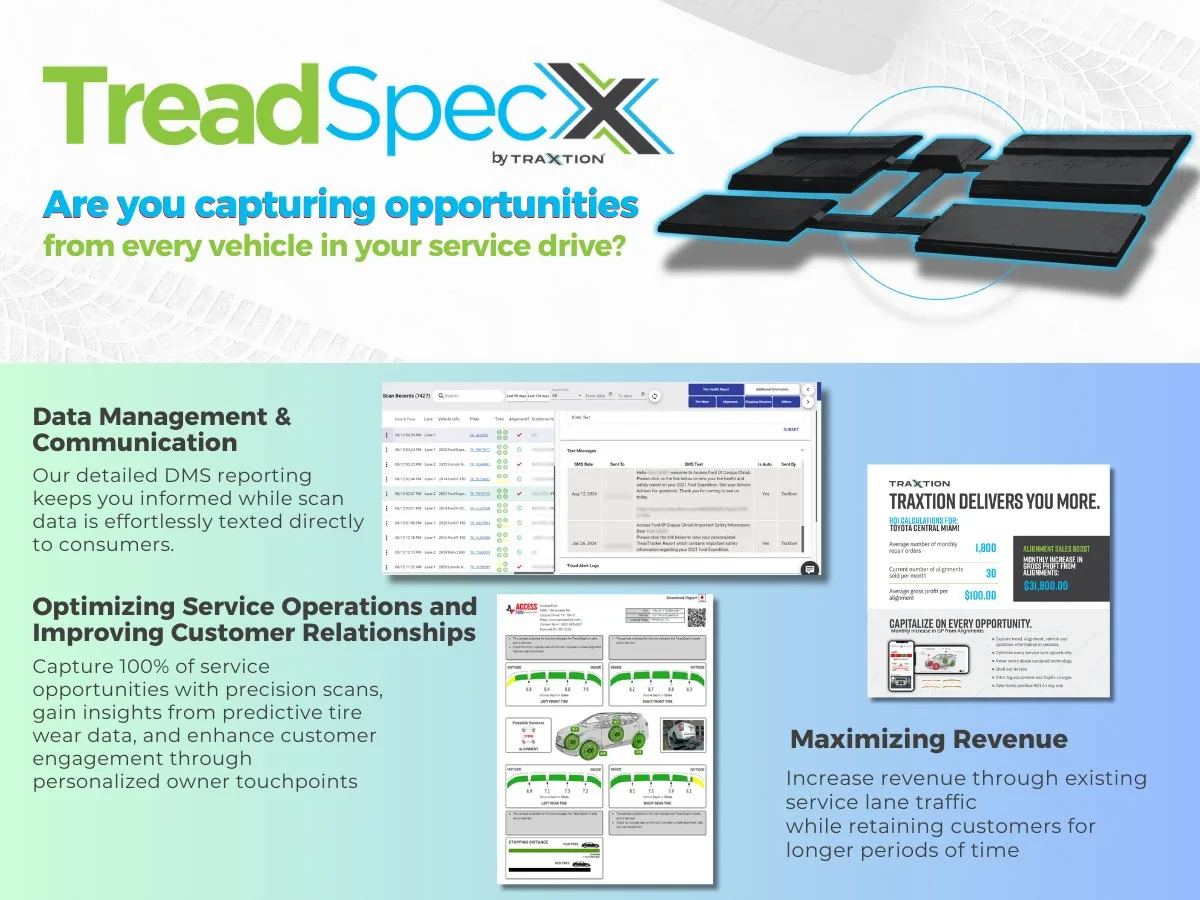 TreadSpecX: drive-over scanning product by TraXtion