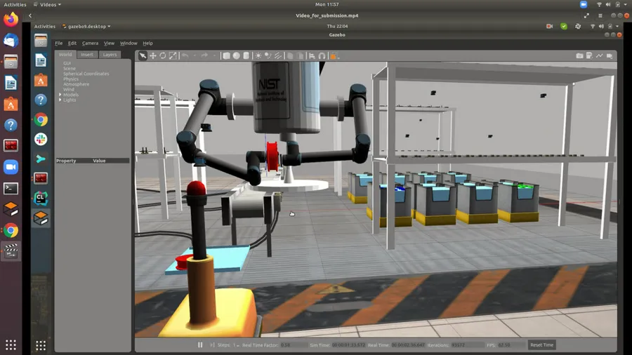 ARIAC 2020 project screenshot