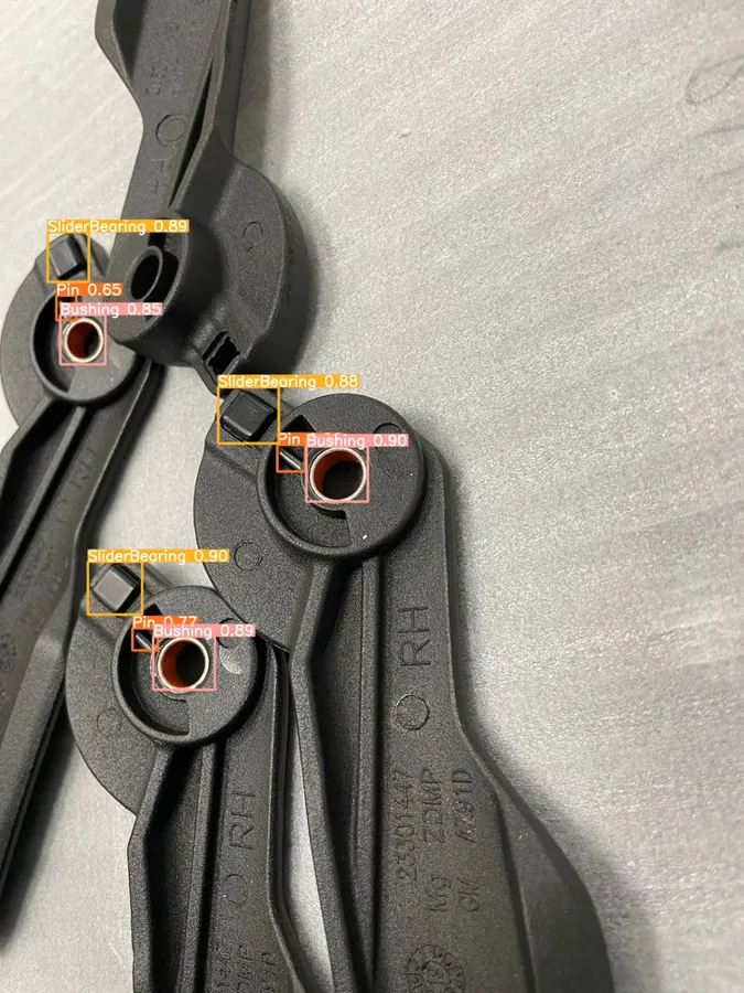 YOLOv5 presence checks on the production line
